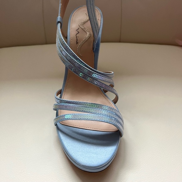 Blue sequin Nina heels - Picture 5 of 7